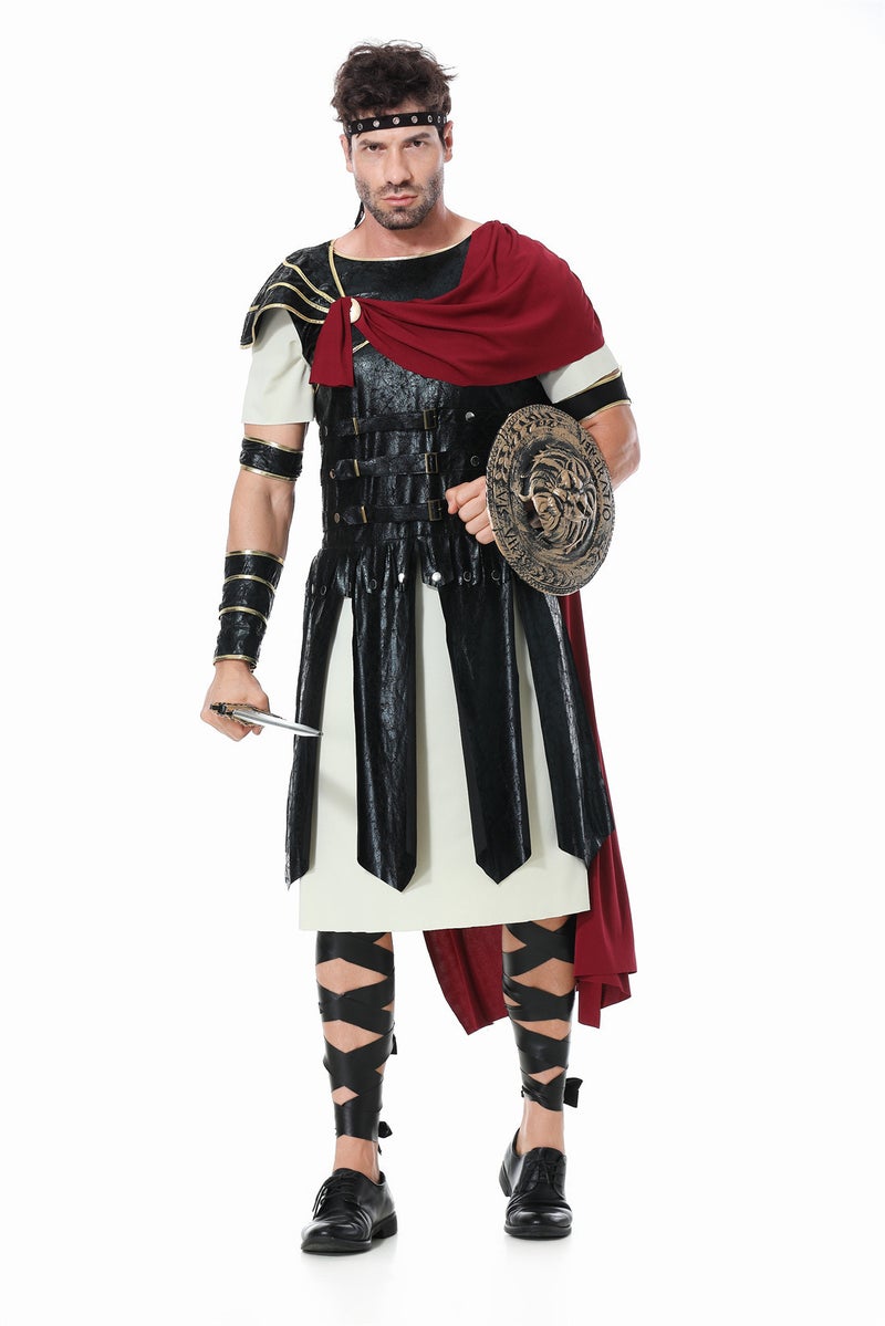 Parent-Child Roman Warrior Cosplay Costume Halloween Family Theme Party Role-Playing Outfit - Image 1